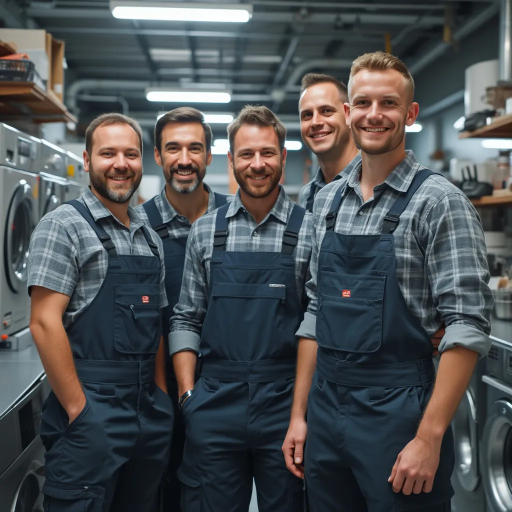 Equipo técnico de reparación de frigoríficos