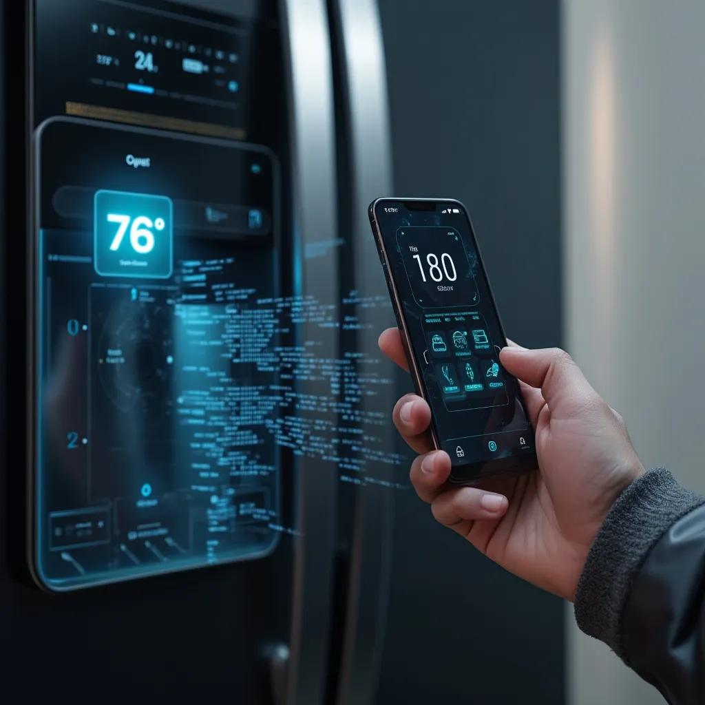 Sensor de temperatura digital conectado a frigorífico y app móvil